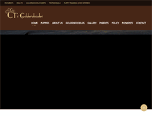 Tablet Screenshot of ctgoldendoodle.com
